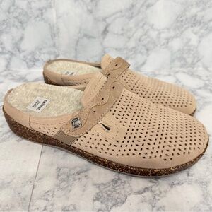 Earth Origin Aurora Jessica Slip-On Shoes sz‎ 8 Clogs Leather Cork bottom Soft